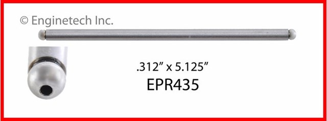 Push rod int. & exh. 5.125 o.a.l. (4 pack). (без урахування доставки) EPR435