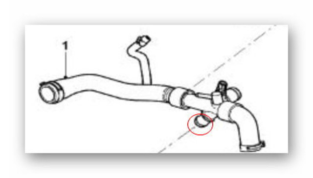 Шланг системы охлаждения P0489 ACS