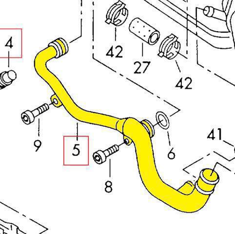 Водопроводная труба системы охлаждения P0866 ACS
