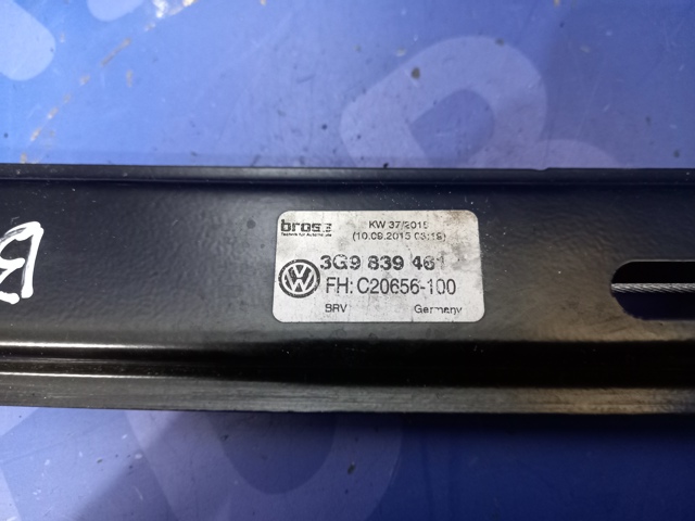 VAG 3G9839461B Механизм стеклоподъемника двери задней левой в наличии Харьков