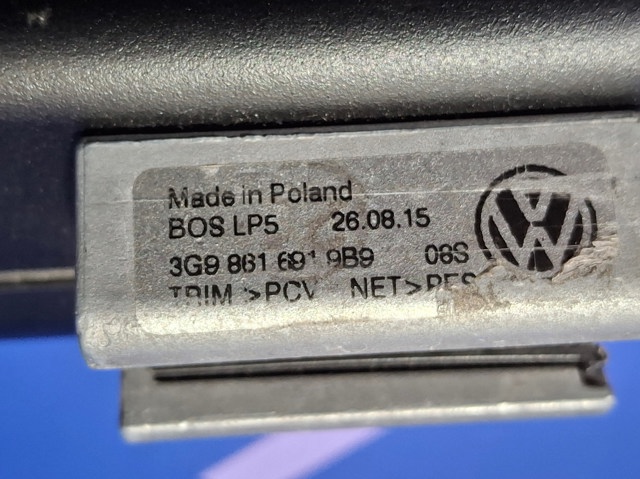 3G98616919B9 Шторка багажного отсека купить Ужгород