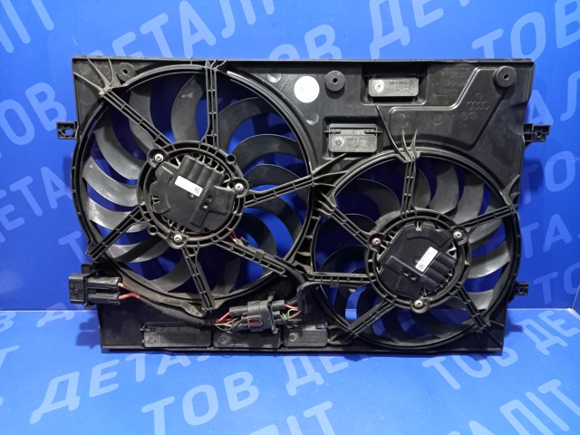 Диффузор радиатора охлаждения в сборе с крыльчаткой 3Q0121203D VAG