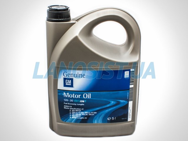 Моторное масло gm 5w-30 dexos2, синтетика. 1942003. 1942003