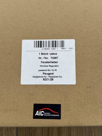 72487 AIC Стеклоподъемник передней левой двери купить в Николаев
