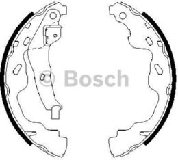 0986487665 BOSCH Колодки тормозные задние барабанные купить в Днепр