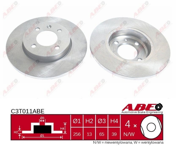 Тормоз дисковый передний C3T011ABE ABE