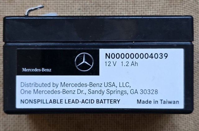 Аккумулятор автомобильный N000000004039 MERCEDES
