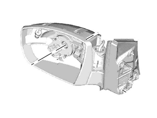 Mirror asy rear view outer / вартість доставки з сша оплачується окремо CJ5Z17682BA