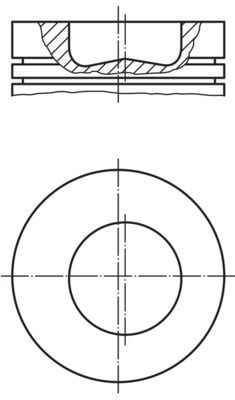 MAHLE 2289100 Поршень на 1 цилиндр в наличии Ирпень
