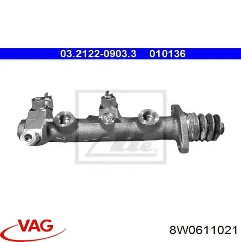 Цилиндр главный тормоза (гидротормозов) 8W0611021 VAG