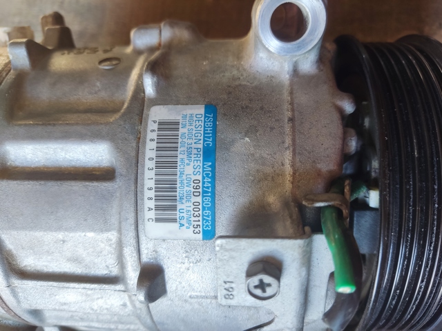 CHRYSLER 68103198AC Компрессор кондиционера в наличии Днепр