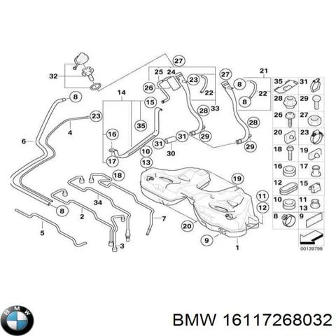 Бак топливный BMW 5
