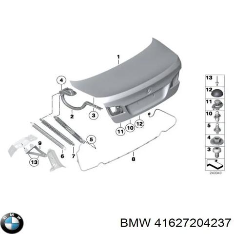 Детали багажника (петли и упор крышки) 41627204237 BMW