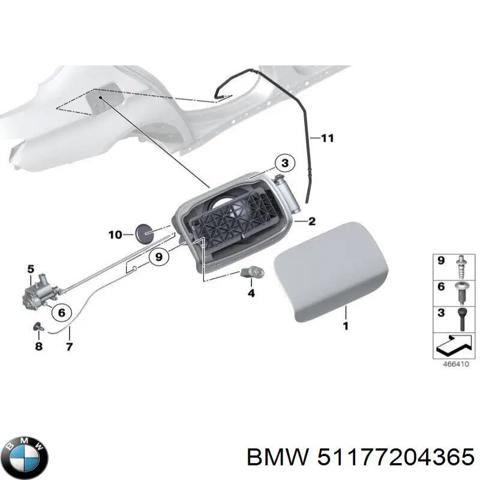 Уплотнитель заливной горловины топливного бака 51177204365 BMW