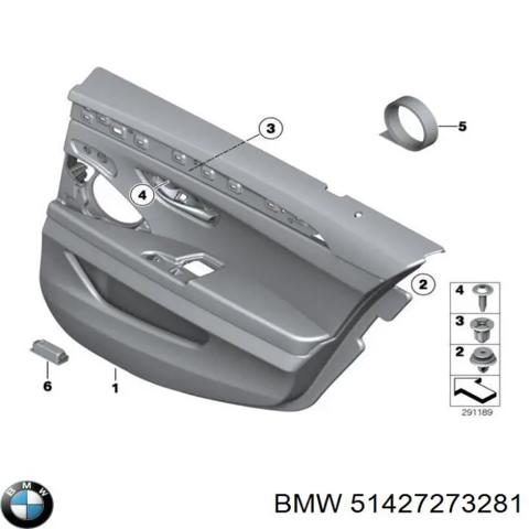 Дверная карта задняя левая 51427273281 BMW