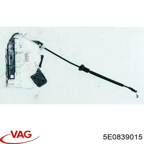 Замок двери задней левой 5E0839015 VAG