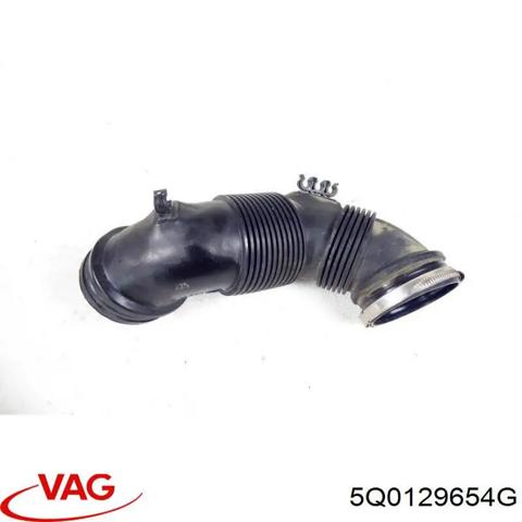 Патрубок воздушный, вход в турбину (наддув) 5Q0129654G VAG