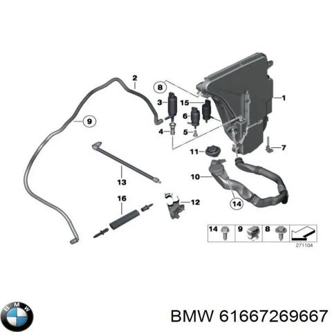 Водяной бачок омывателя стекла 61667269667 BMW