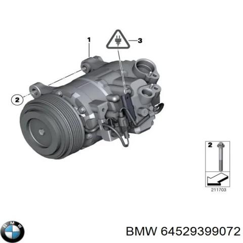 Компрессор хладагента 64529399072 BMW