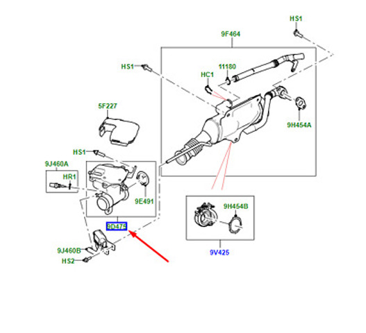 Клапан ЕГР LR125537 LAND ROVER