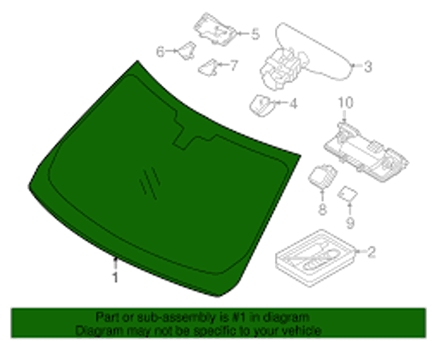 Ветровое стекло LR183001 LAND ROVER
