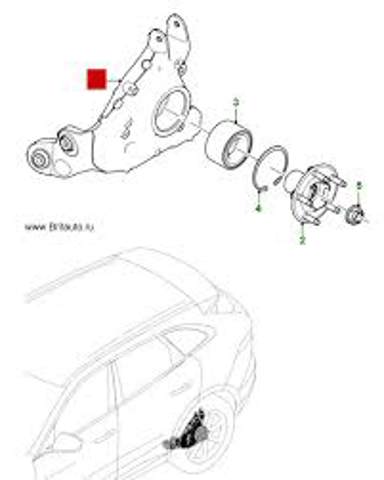Цапфа левая T4A1018 JAGUAR