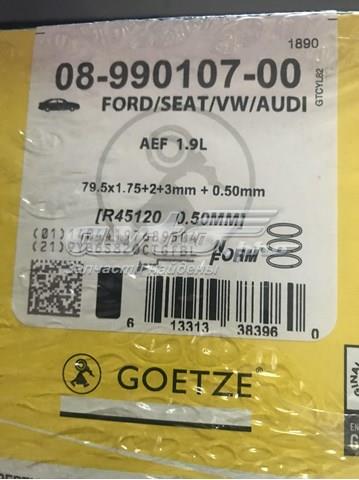 Комплект поршневых колец на 1 цилиндр, 2-й ремонт (+0,50) 0899010700 GOETZE