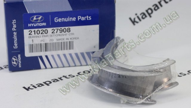 Подшипник коленвала, коренной, комплект, 3-й ремонт (+0,75) 2102027908 HYUNDAI