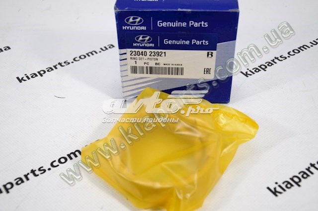 Кольца поршневые комплект, STD 2304023921 HYUNDAI