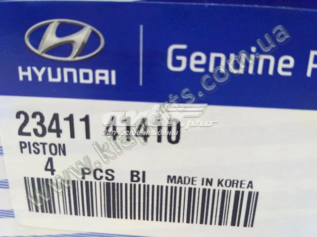 Поршень в комплекте на 1 цилиндр, STD 2341141410 HYUNDAI