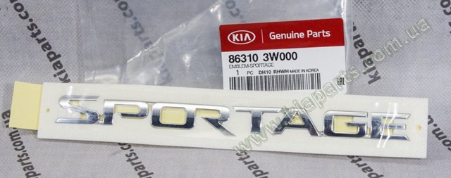 Эмблема на крышку багажника 863103W000 HYUNDAI