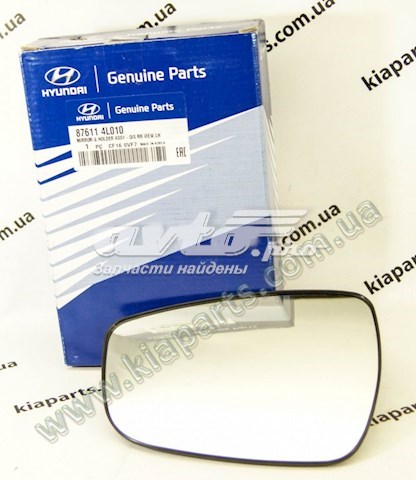 Зеркальный элемент левого зеркала заднего вида 876114L010 HYUNDAI