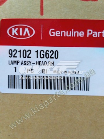 Правая блок фара 921021G620 HYUNDAI