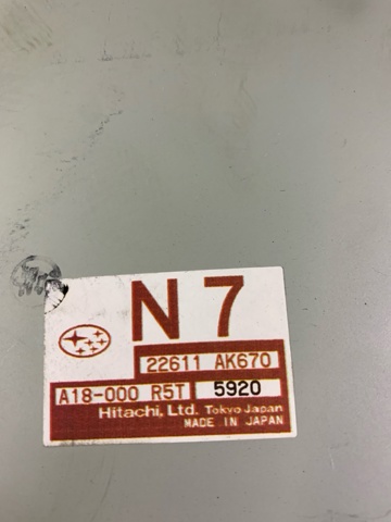 SUBARU 22611AK670 в наличии Ровно