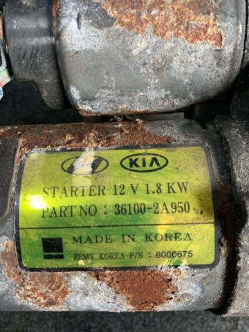 HYUNDAI 361002A950 Стартер в наличии Тернополь