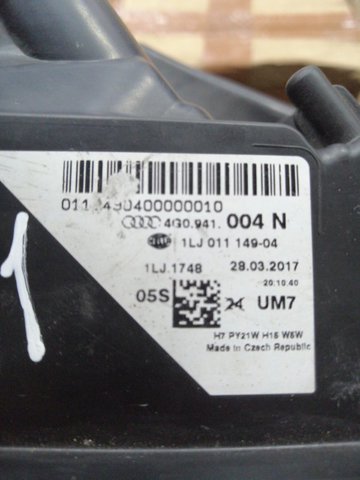 4G0941004M VAG Правая фара купить в Запорожье