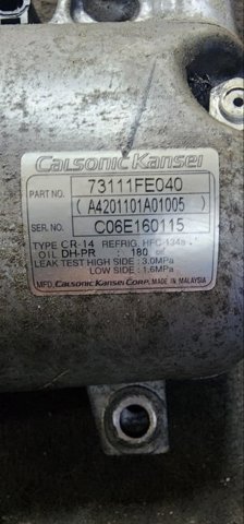 SUBARU 73111FE040 Компрессор кондиционера в наличии Ирпень