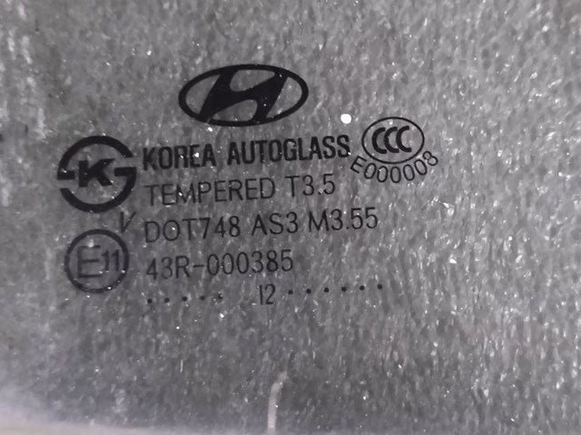 HYUNDAI 834202B020 Стекло двери задней правой в наличии Одесса