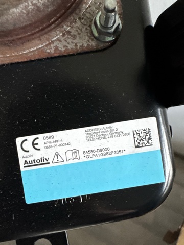 HYUNDAI 84530D9000 Подушка безопасности (AIRBAG) пассажирская в наличии Ужгород