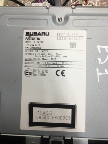86271AL340 SUBARU купить в Одесса