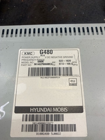 HYUNDAI 961402P800CA Магнитола (радио AM/FM) в наличии Тернополь