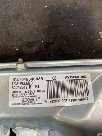 A2128601002 MERCEDES Подушка безопасности (AIRBAG) водительская, защиты коленей купить в Тернополь