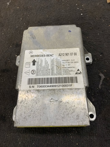Модуль-процессор управления подушкой безопасности (ЭБУ AIRBAG) A2129010700 MERCEDES