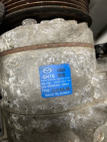 MAZDA GHT661450A Компрессор кондиционера в наличии Чернигов