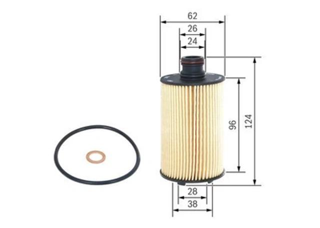 Масляный фильтр двигателя F026407154 BOSCH