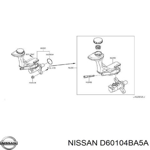 ГТЦ D60104BA5A NISSAN