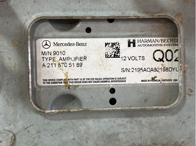 A2118705189 MERCEDES Усилитель звука аудиосистемы купить в Павлоград