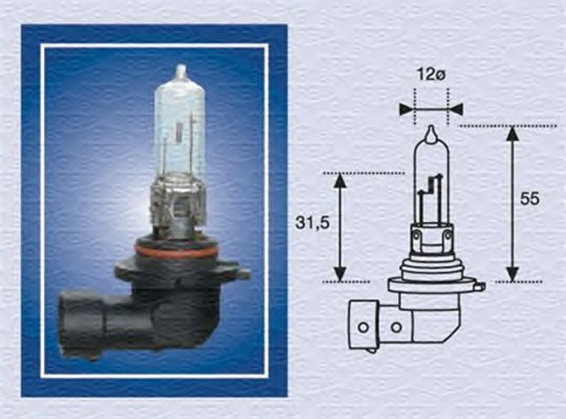 Лампочка ближнего света 002577200000 MAGNETI MARELLI
