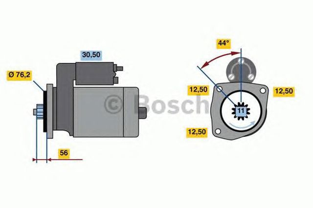 Стартер двигателя 0986024100 BOSCH