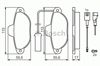 Колодки тормозные дисковые комплект 0986424379 BOSCH